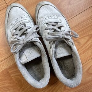 Well worn Reebok sneakers
